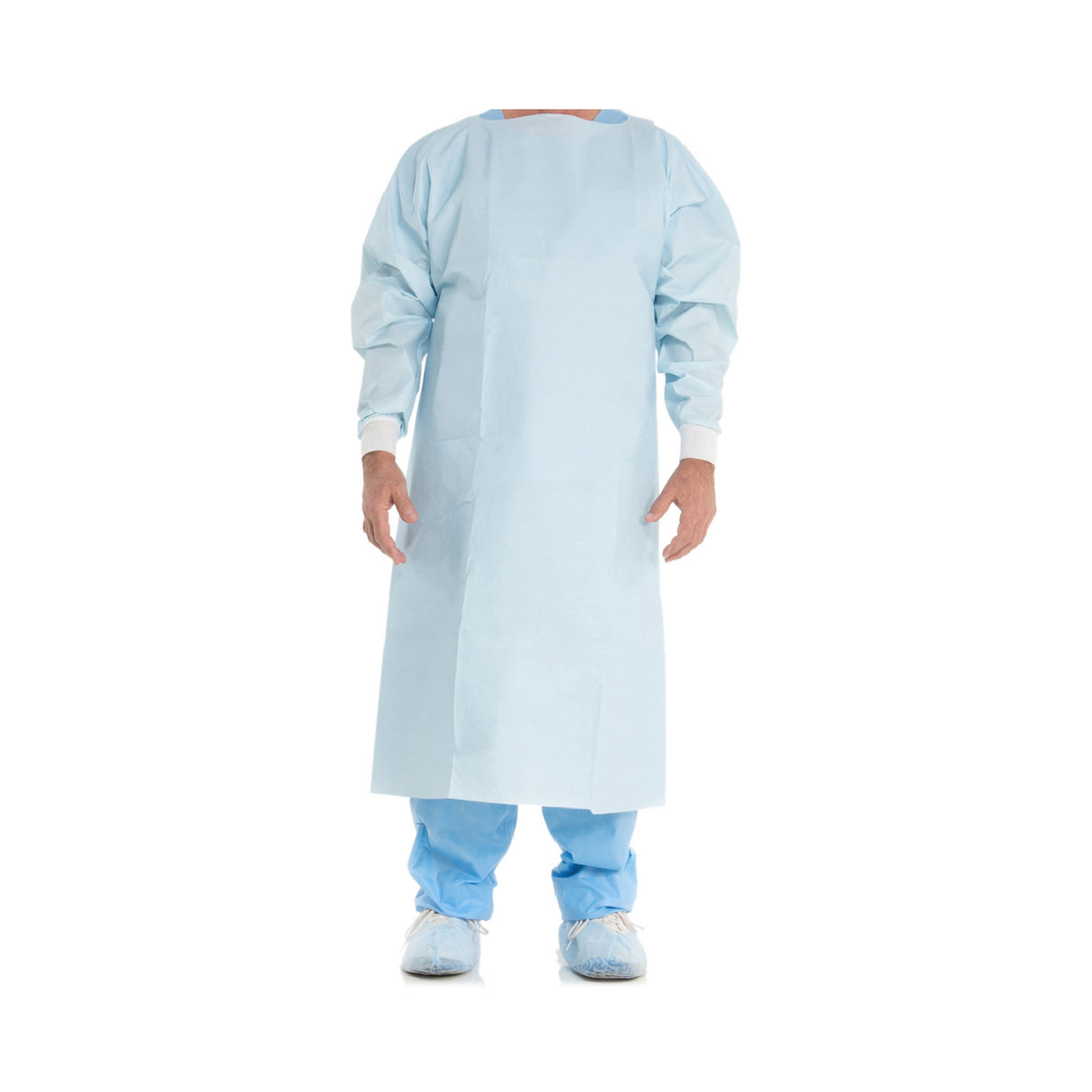 Chemotherapy Procedure Gown One Size Fits Most Blue NonSterile ASTM F739-12 Disposable - BeHope