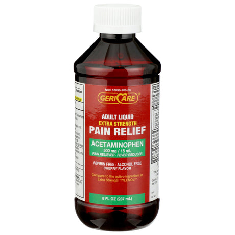Pain Relief Geri-Care® 500 mg / 15 mL Strength Acetaminophen Liquid 8 oz. - BeHope