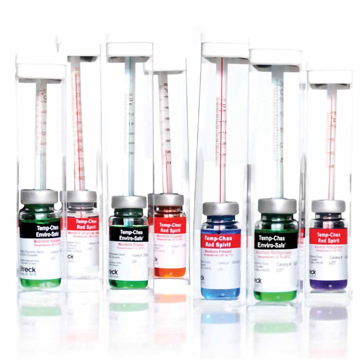 Refrigerator Thermometer Temp-Chex® Red Spirit Celsius -5° to +15°C Total Immersion Door / Wall Mount Does Not Require Power - BeHope