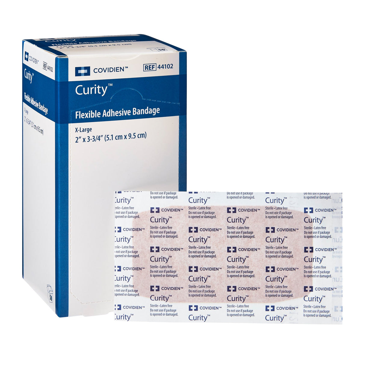 Adhesive Strip Curity™ Fabric Tan 2 X 3-1/4 Inch Sterile - BeHope