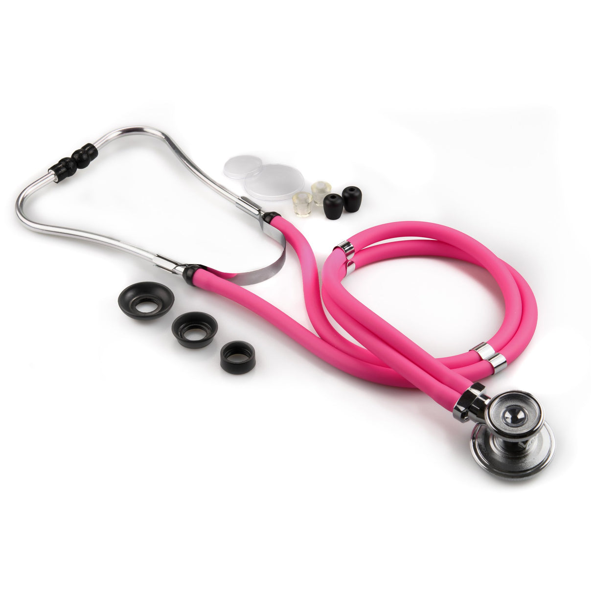 Sprague Stethoscope McKesson LUMEON™ Pink 2-Tube 22 Inch Tube Double Sided Chestpiece - BeHope