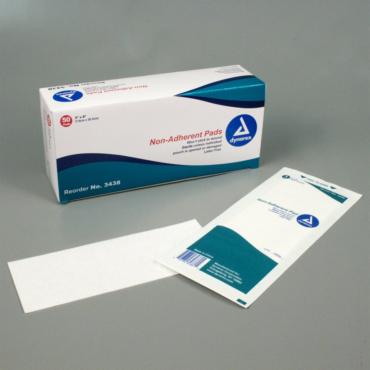 Non-Adherent Dressing Dynarex® 3 X 8 Inch Sterile 50 per Pack - BeHope