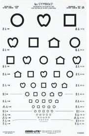 Eye Chart Lea Symbols® 10 Foot Distance Acuity Test - BeHope