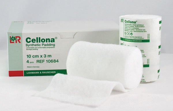 Orthopedic Padding Roll Self-Adherent Cellona® 4 Inch X 3.3 Yard Synthetic NonSterile - BeHope