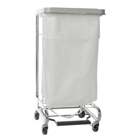 Hamper Stand McKesson Biohazardous Waste Rectangular Opening Foot Pedal Self-Closing Lid - BeHope