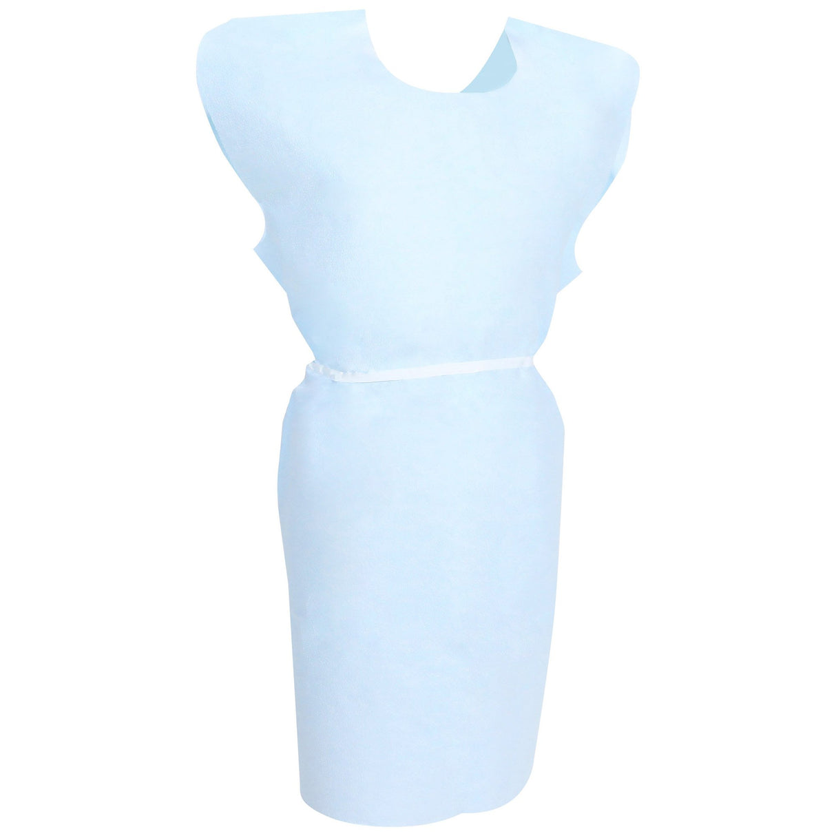 Patient Exam Gown McKesson One Size Fits Most Blue Disposable - BeHope
