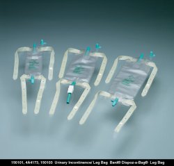 Urinary Leg Bag Bard® Dispoz-a-Bag® Anti-Reflux Valve Sterile 950 mL Vinyl - BeHope