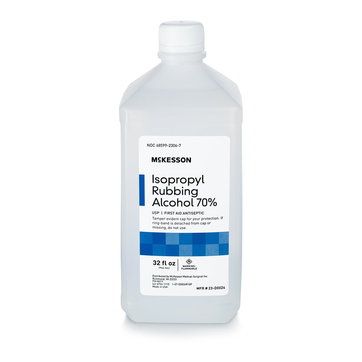 Antiseptic Isopropyl Alcohol McKesson Brand Topical Liquid 32 oz. Bottle - BeHope