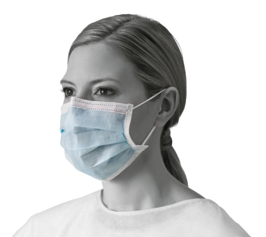 Procedure Mask Medline ASTM Level 1 Earloops One Size Fits Most - BeHope
