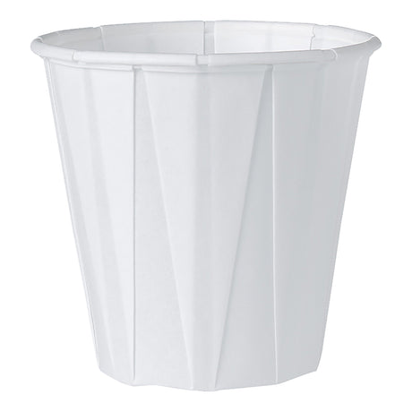 Souffle Cup Solo® 3.5 oz. White Paper Disposable - BeHope