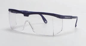 Safety Glasses Fisherbrand™ Adjustable Temple Hard coated Clear Tint Black Frame Over Ear One Size Fits Most - BeHope