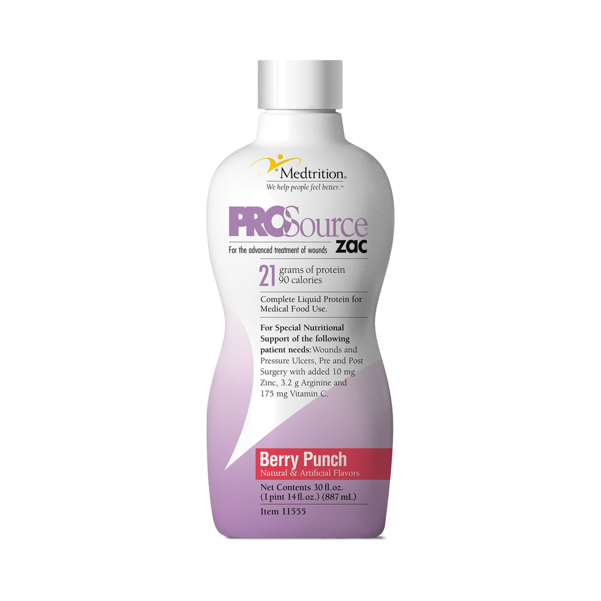 Oral Supplement ProSource ZAC™ Berry Punch Flavor Liquid 32 oz. Bottle - BeHope
