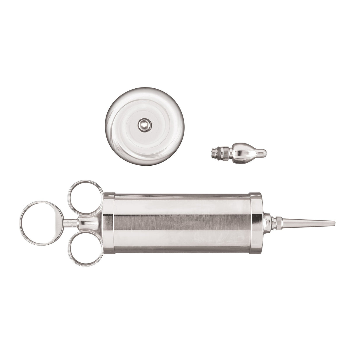 Ear Syringe with Shield McKesson Argent™ Three Ring Style Three Ring, Silver Barrel and Plunger OR Grade - BeHope