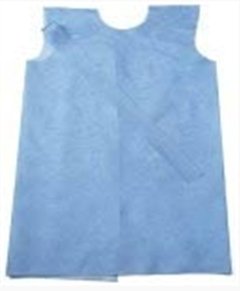Patient Exam Gown Premium 2X-Large Blue Disposable - BeHope