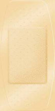 Adhesive Strip American® White Cross Stat Strip® 2 X 4 Inch Fabric Rectangle Tan Sterile - BeHope