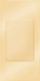 Adhesive Strip American® White Cross Stat Strip® 2 X 4 Inch Fabric Rectangle Tan Sterile - BeHope