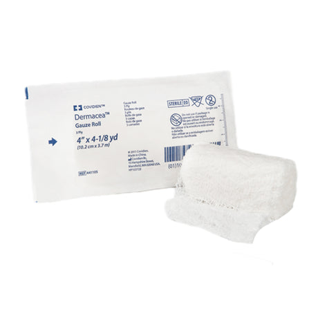 Fluff Bandage Roll Dermacea™ 4 Inch X 4-1/8 Yard 3-Ply Sterile 1 per Pouch - BeHope