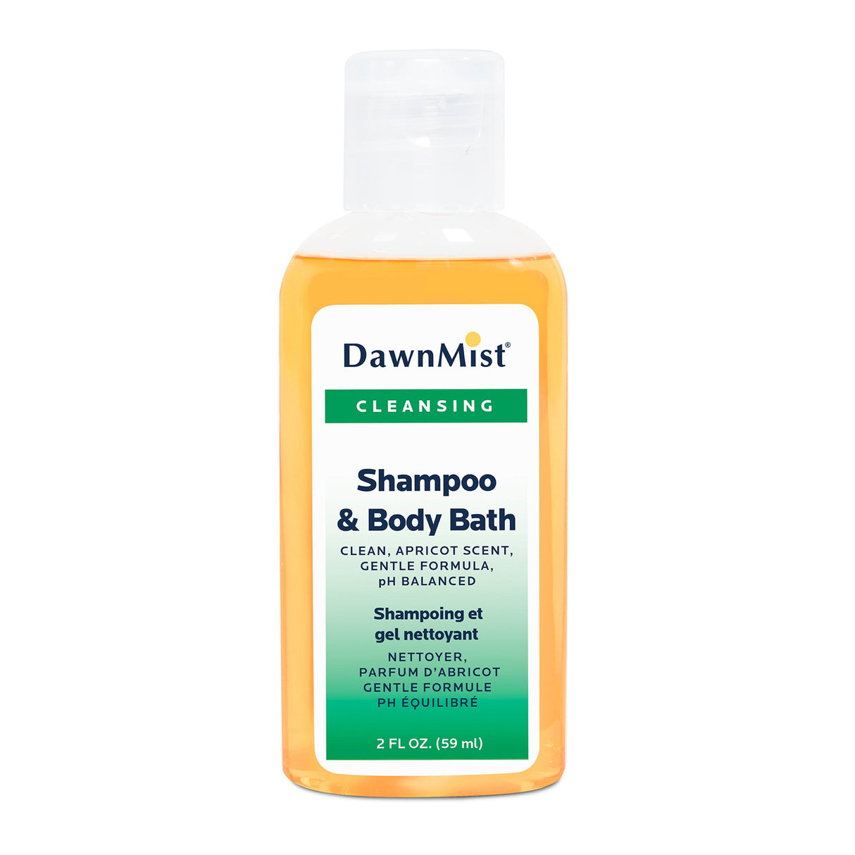 Shampoo and Body Wash DawnMist® 2 oz. Flip Top Bottle Apricot Scent - BeHope