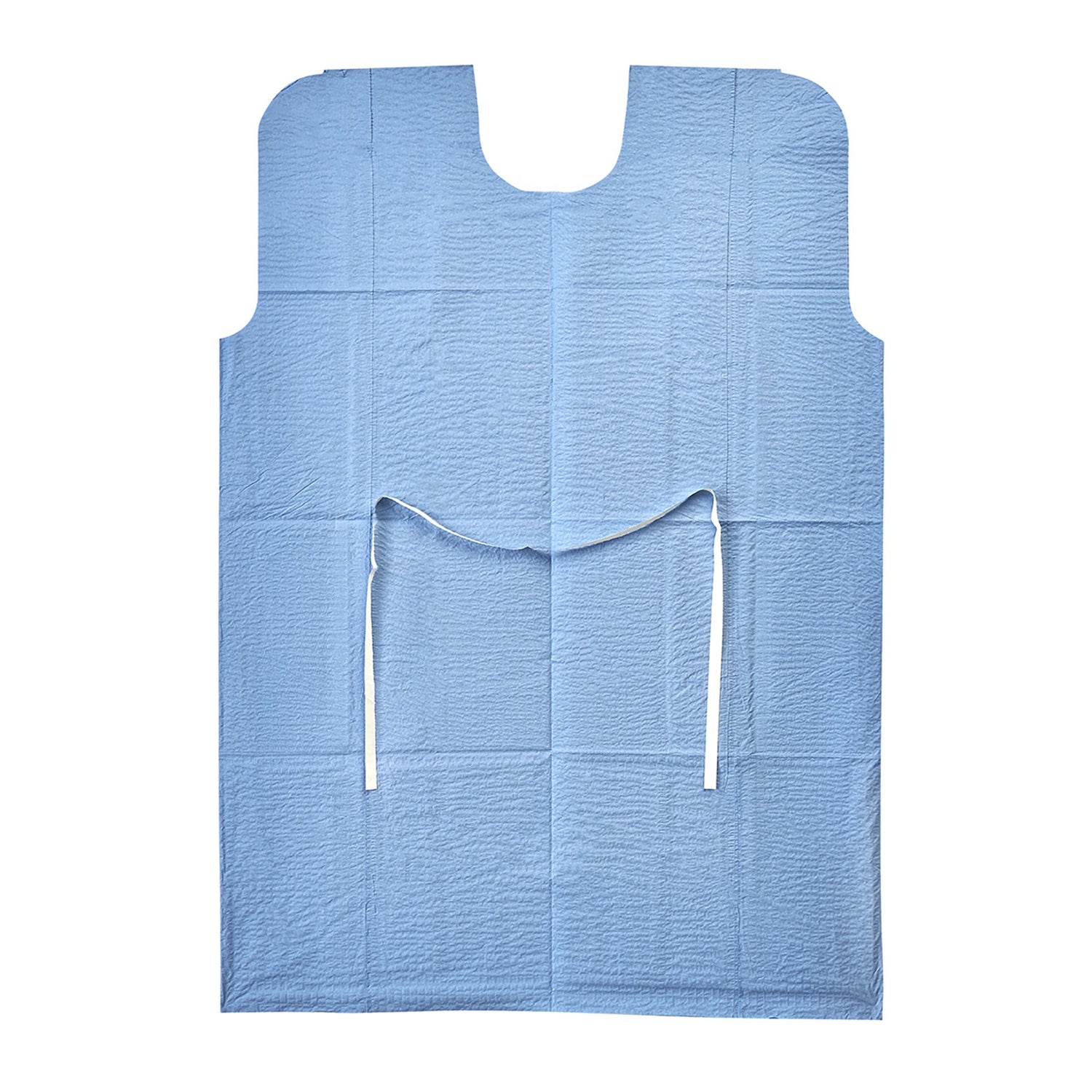 Patient Exam Gown Medium / Large Blue Disposable - BeHope