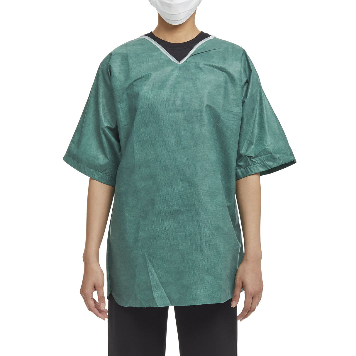 Patient Shirt Medium Green Without Pockets Short Sleeve Unisex - BeHope