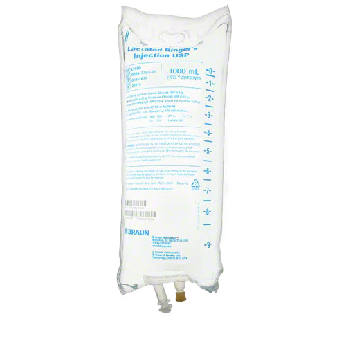 Injection de Ringer lactate de Braun USP