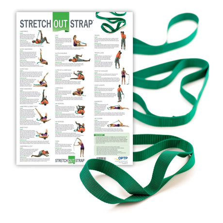 Stretch Assist Strap With Poster Stretch-Out® 6 Foot Length Green - BeHope