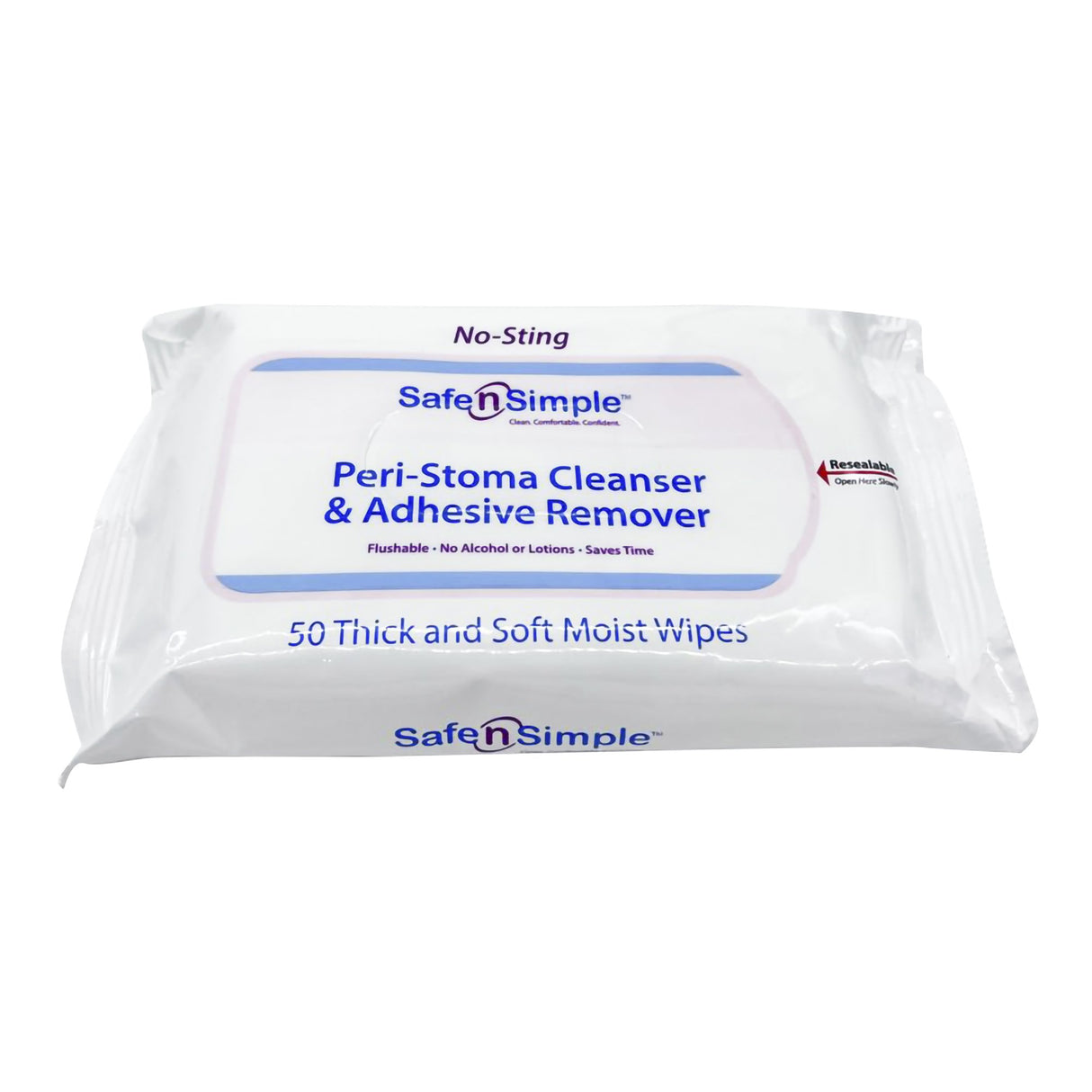Adhesive Remover Safe n Simple™ Wipe 50 per Pack - BeHope