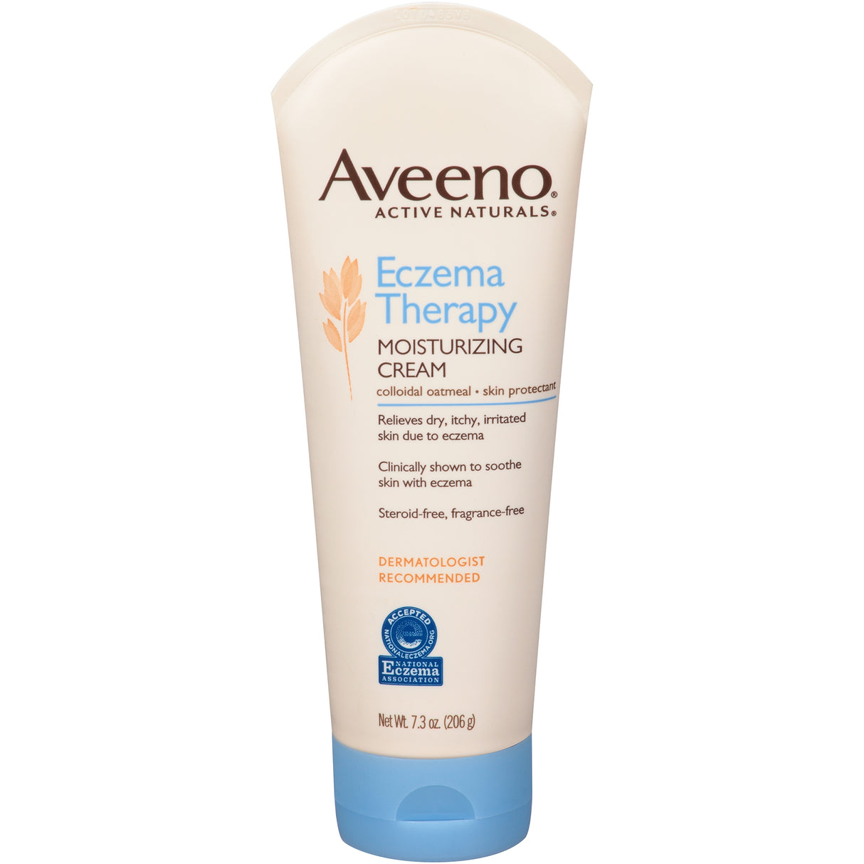 Hand and Body Moisturizer Aveeno® Active Naturals® Eczema Therapy 7.3 oz. Tube Unscented Cream - BeHope
