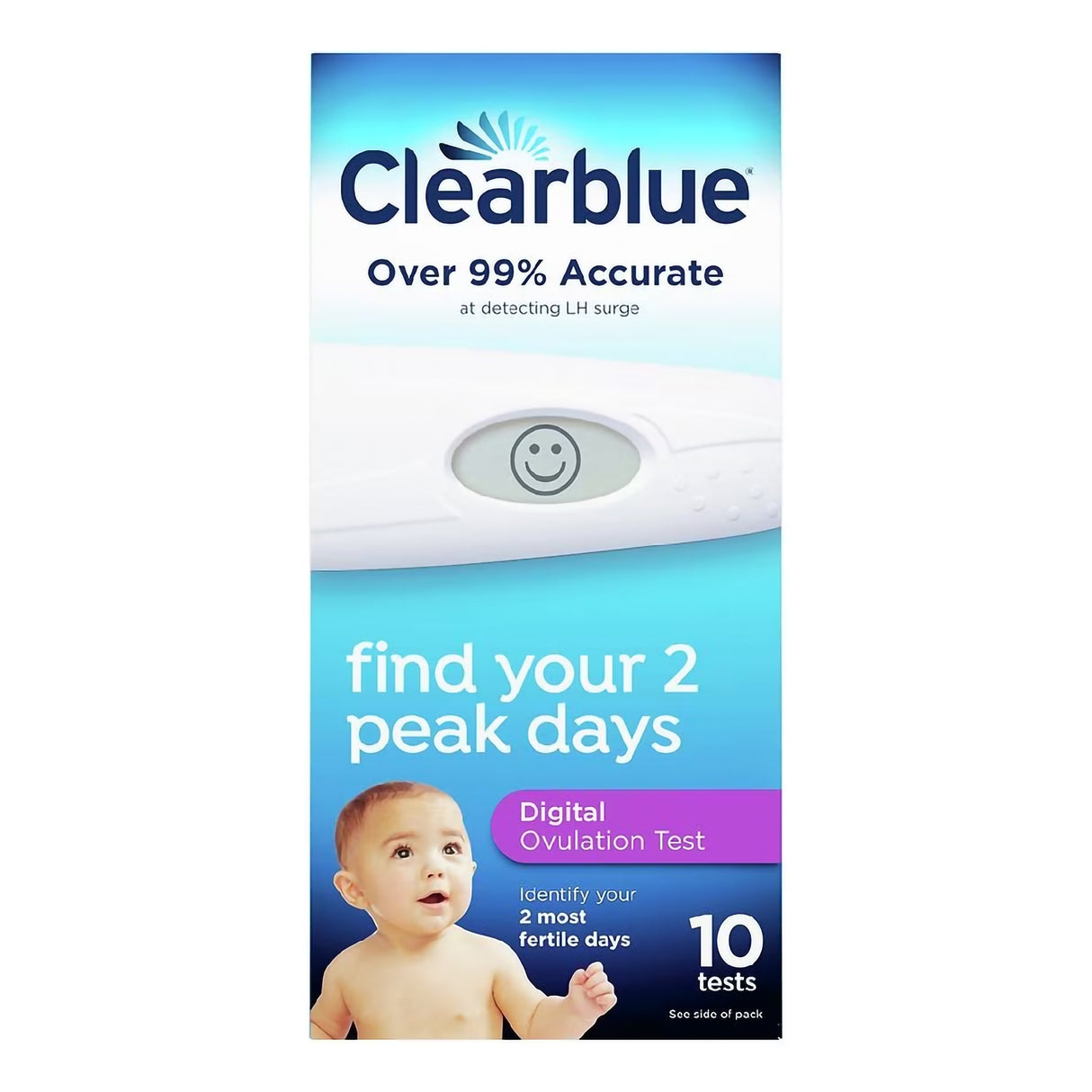 Reproductive Health Test Kit Clearblue® Digital Ovulation Test 10 Tests CLIA Waived - BeHope