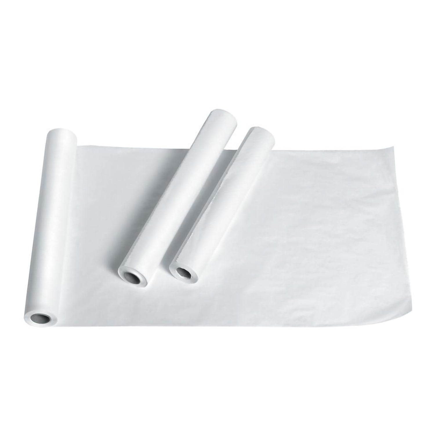 Table Paper Medline 18 Inch Width 125 Foot Length White Crepe - BeHope