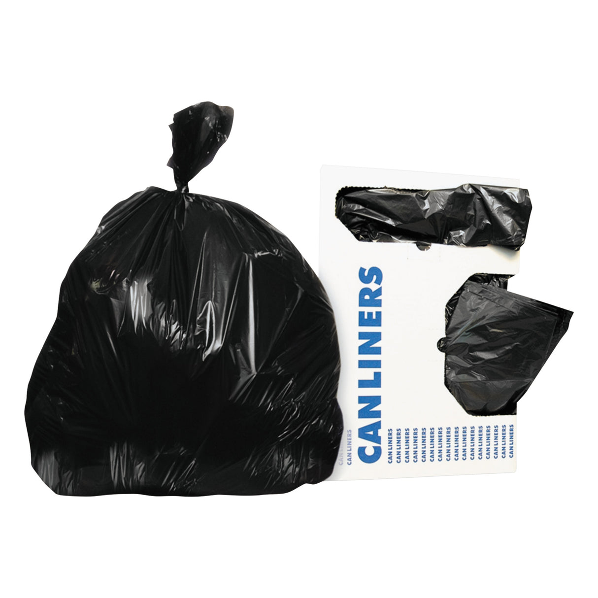 Trash Bag Heritage™ 16 gal. Black LLDPE 0.70 mil 24 X 32 Inch Star Seal Bottom Flat Pack - BeHope