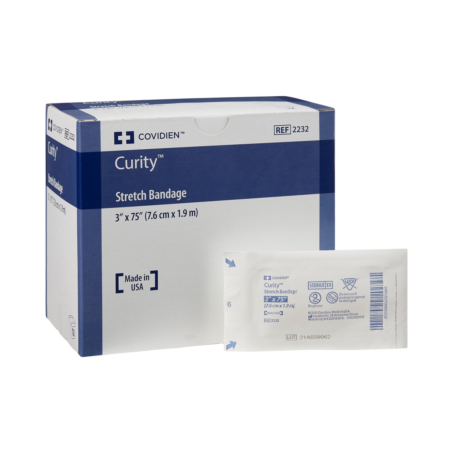Conforming Bandage Curity™ 3 X 75 Inch 1-Ply Sterile 1 per Pack - BeHope