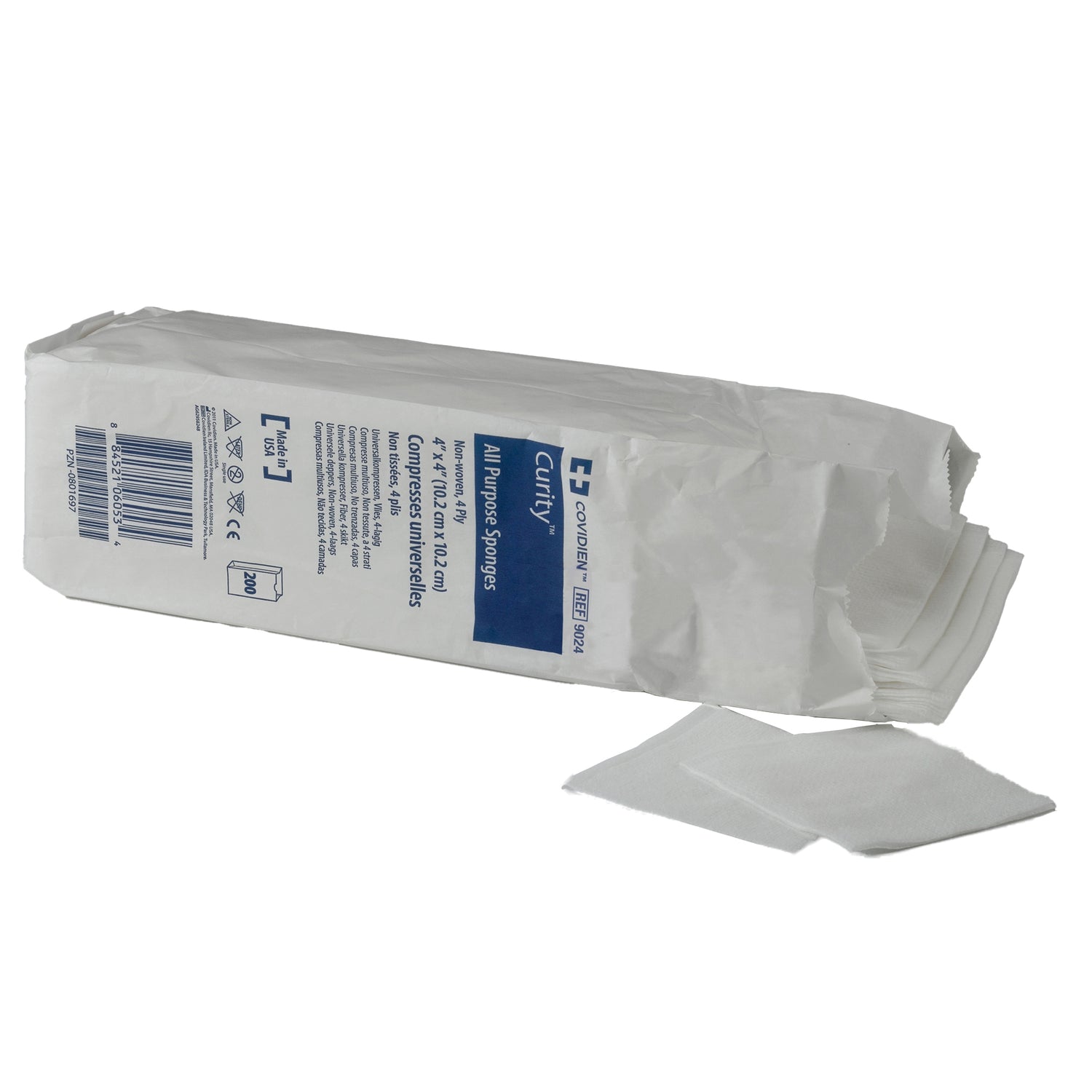 Nonwoven Sponge Curity™ 2 X 2 Inch 3-Ply NonSterile 200 per Pack - BeHope