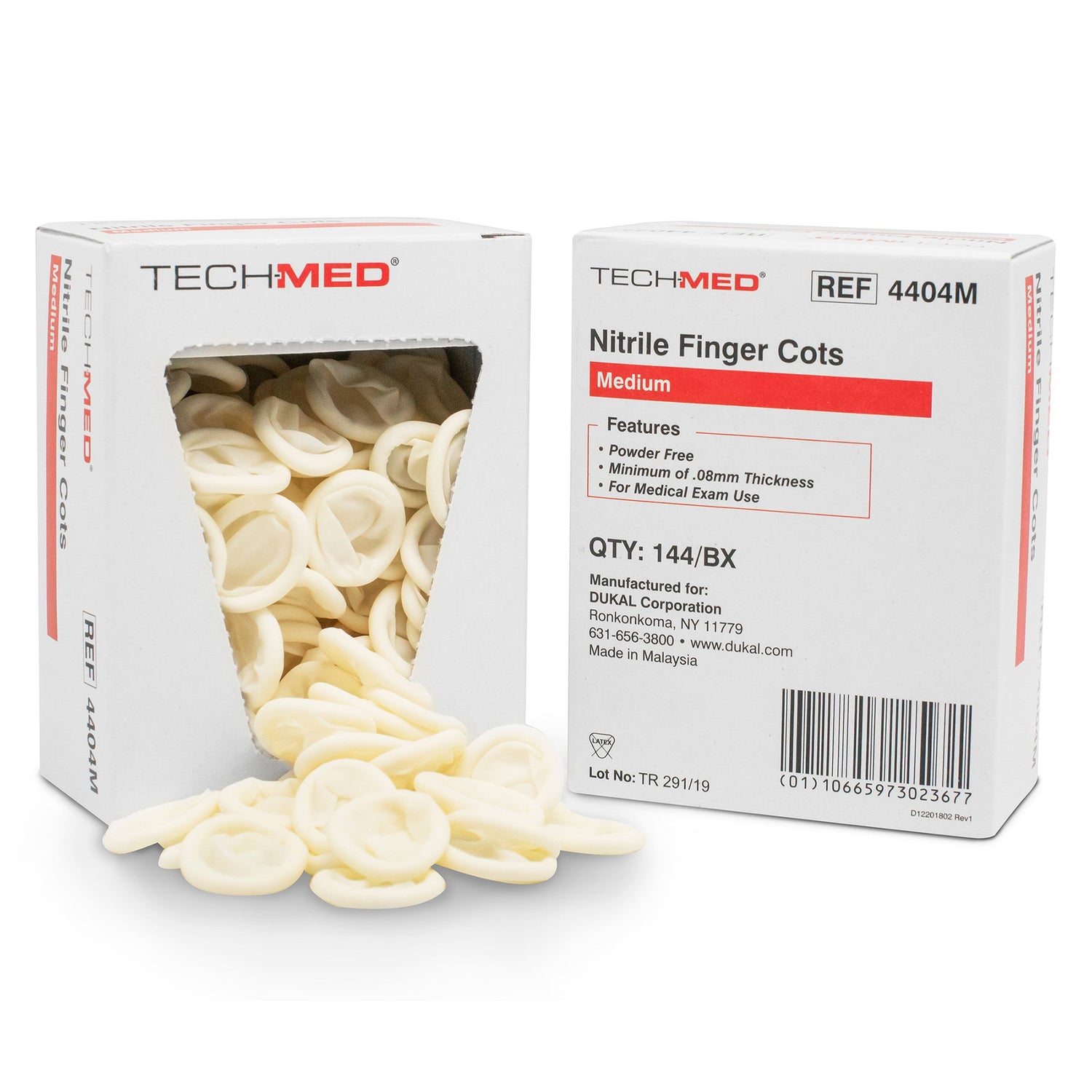 Finger Cot Tech-Med® Medium 2-1/4 Inch Length Powder Free Nitrile NonSterile - BeHope