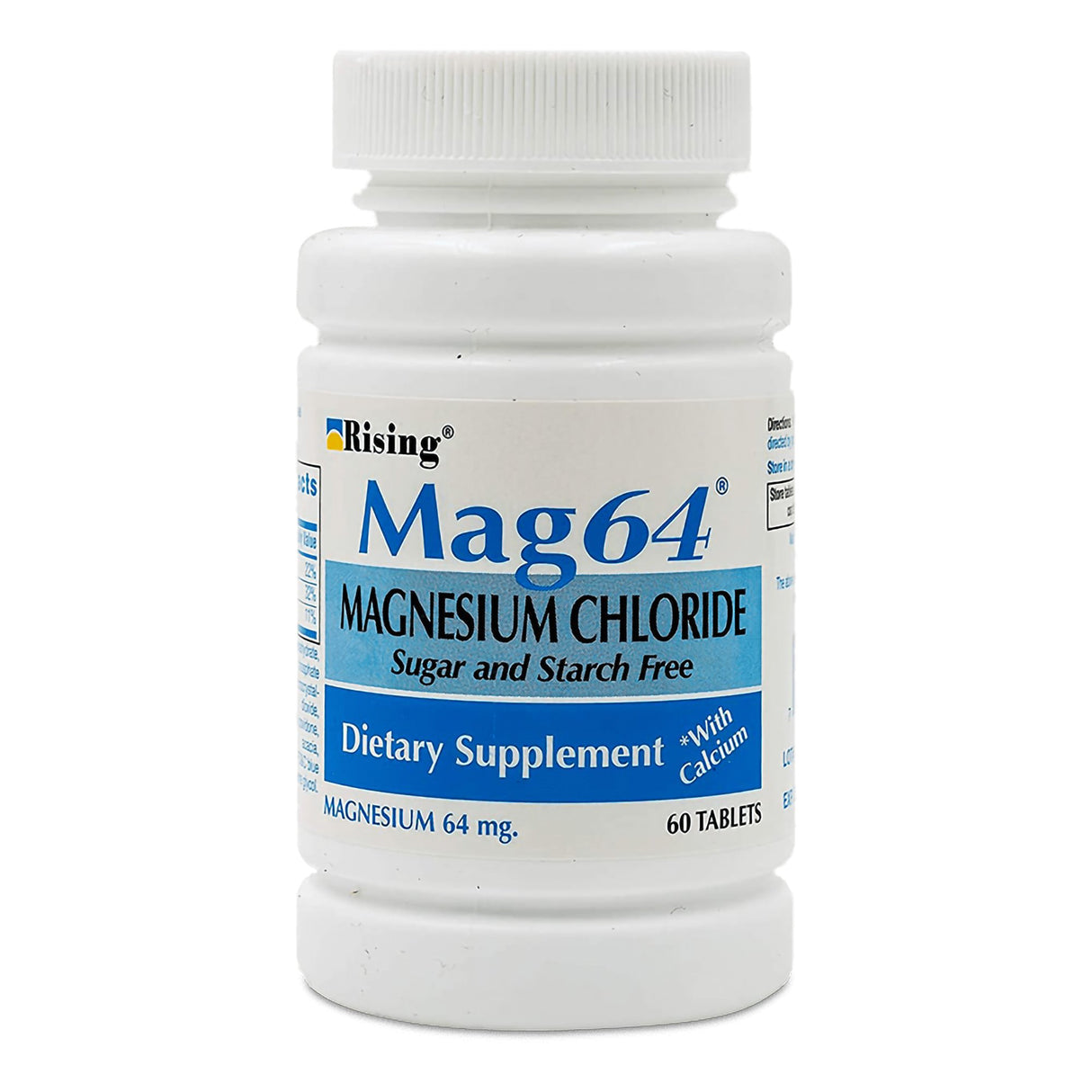 Mineral Supplement Mag 64™ Magnesium Chloride 64 mg Strength Tablet 60 per Bottle - BeHope
