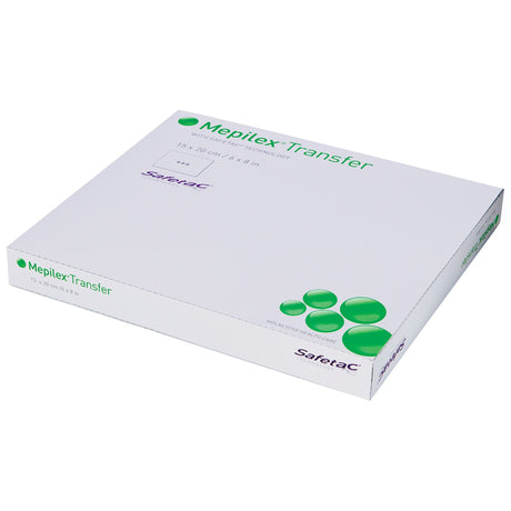 Thin Foam Dressing Mepilex® Transfer 6 X 8 Inch Without Border Film Backing Silicone Adhesive Rectangle Sterile - BeHope