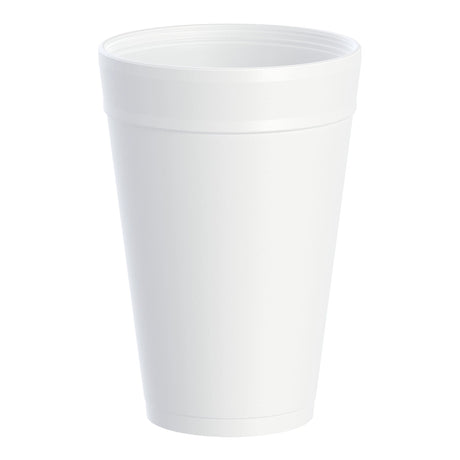 Insulated Drinking Cup Dart® 32 oz. White Styrofoam Disposable - BeHope