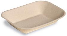 Food Service Tray Chinet® 7 X 9 Inch Beige Molded Fiber - BeHope