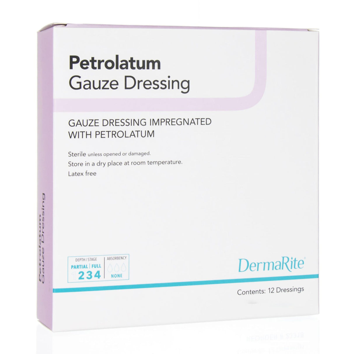 Petrolatum Impregnated Dressing DermaRite® Strip 1 X 8 Inch Sterile - BeHope