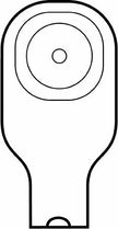 Colostomy Pouch Premier™ Flextend™ One-Piece System 9 Inch Length Flat, Pre-Cut 1 Inch Stoma Drainable - BeHope