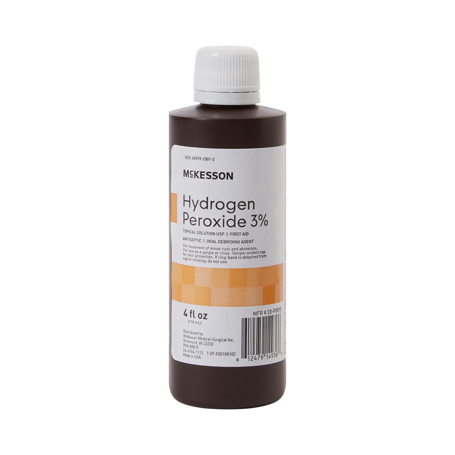 Antiseptic Hydrogen Peroxide McKesson Brand Topical Liquid 4 oz. Bottle - BeHope
