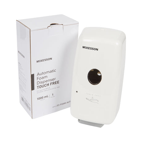 Hand Hygiene Dispenser McKesson White Plastic Touch Free 1000 mL Wall Mount - BeHope
