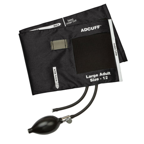 Reusable Blood Pressure Cuff and Bulb Adcuff™ 34 to 50 cm Arm Nylon Cuff Large Adult Cuff - BeHope