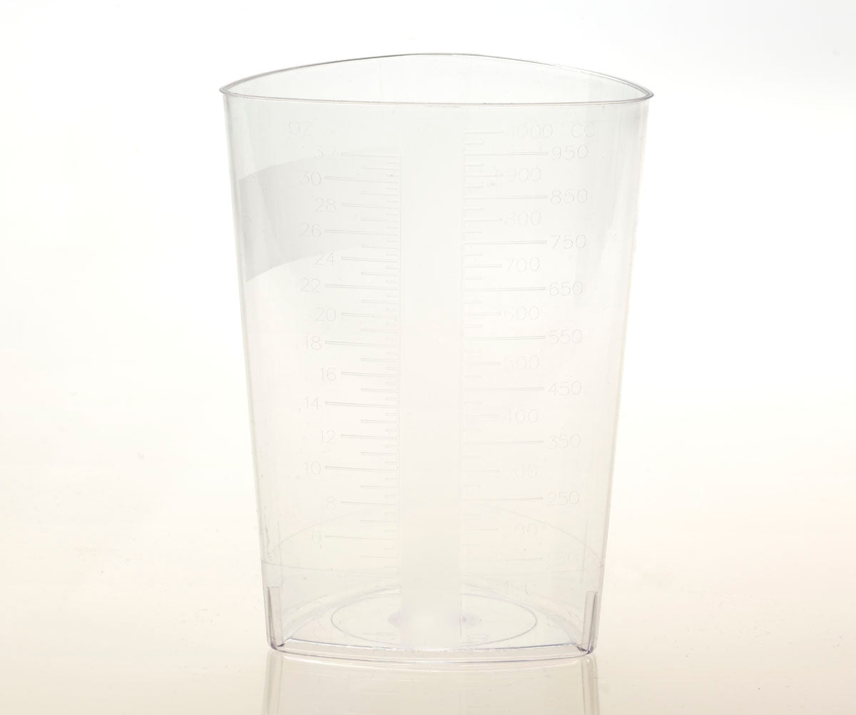 Graduated Container Rigid Plastic 1,000 mL (32 oz.) - BeHope