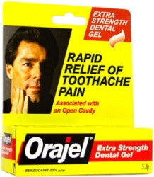 Oral Pain Relief Orajel® 20% Strength Benzocaine Oral Gel 0.45 oz. - BeHope
