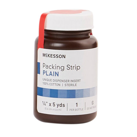Wound Packing Strip McKesson Non-Impregnated 1/4 Inch X 5 Yard Sterile Plain - BeHope