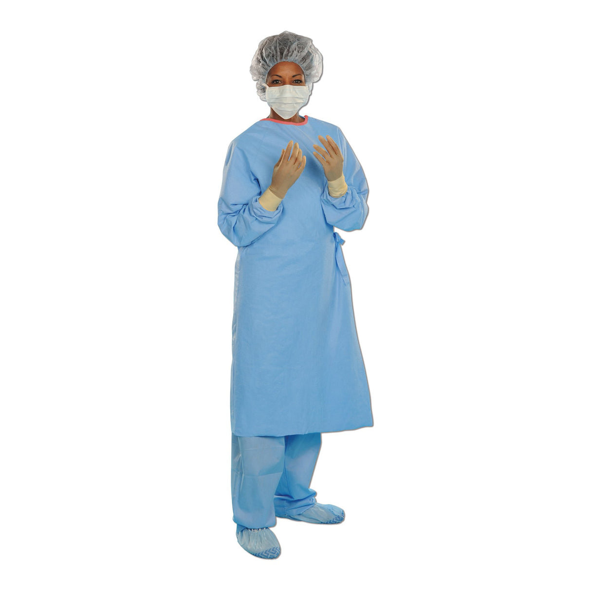 Surgical Gown with Towel Aero Blue 2X-Large Blue Sterile AAMI Level 3 Disposable - BeHope
