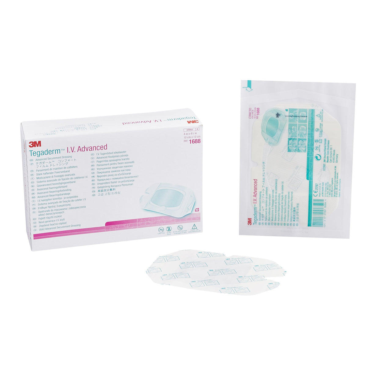 I.V. Dressing 3M™ Tegaderm™ Film 4 X 4-3/4 Inch Sterile - BeHope