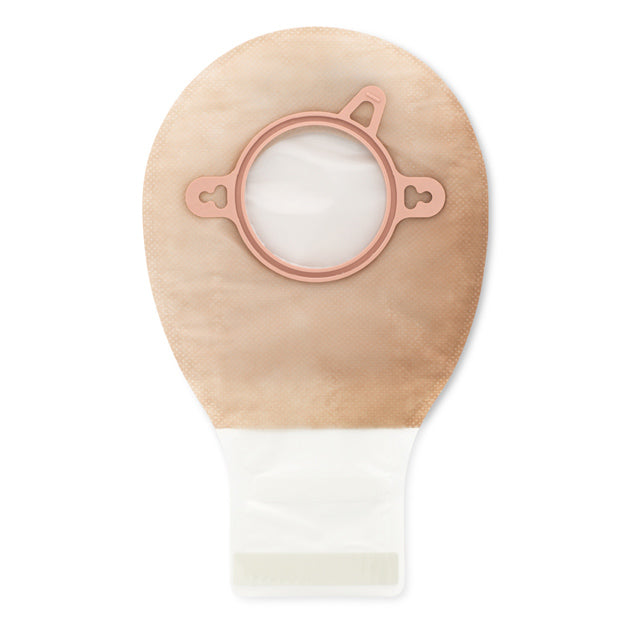 Ileostomy / Colostomy Pouch New Image™ Two-piece System 12 Inch Length Flat, Trim To Fit Drainable - Behope