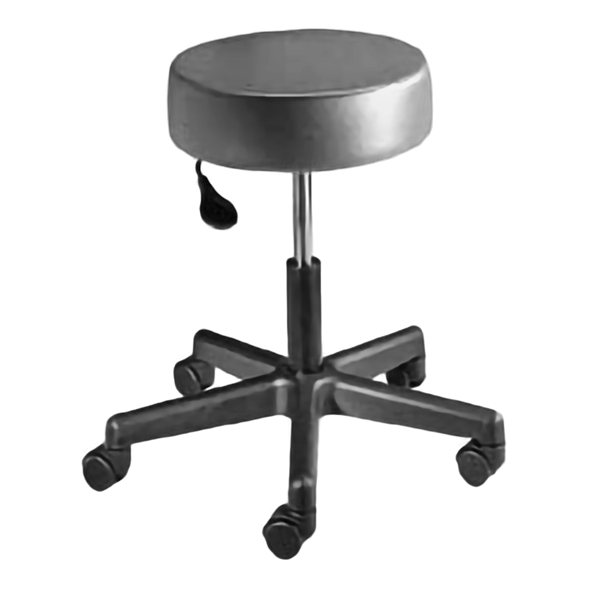 Exam Stool McKesson Without Backrest Pneumatic Height Adjustment 5 Casters Gunmetal Gray - BeHope
